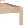 vidaXL Bedframe massief hout 75x190 cm
