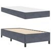 vidaXL Bedframe met matras Donkergrijs 90 x 190 cm Stof