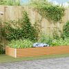 vidaXL Verhoogde plantenbak 775 x 100 x 36 cm Gegalvaniseerd staal