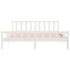 vidaXL Bedframe massief hout wit 160x200 cm