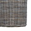 vidaXL Plantenmand met opslag 3 pcs Kubu grijs Kubu Rattan