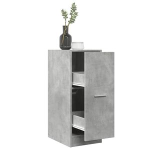 vidaXL Apothekerskast 30x41x77,5 cm bewerkt hout betongrijs