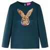 Kindershirt met lange mouwen 104 donkergroen