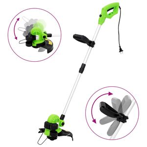 vidaXL Grastrimmer elektrisch telescopisch 29 cm 550 W