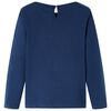 Kindershirt met lange mouwen 128 marineblauw
