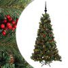 vidaXL Kunstkerstboom met kerstbal 150 cm 150 LED's Warmwit