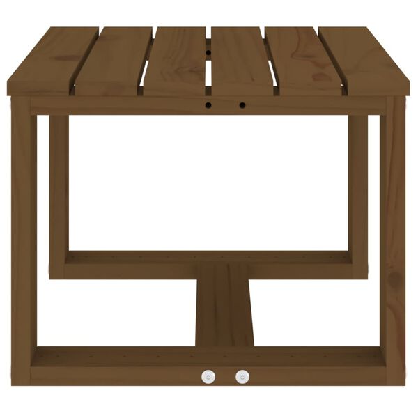 vidaXL Tuinbijzettafel 40x38x28,5 cm massief grenenhout honingbruin
