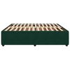 vidaXL Bedframe zonder matras 180x200 cm fluweel donkergroen