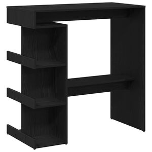 vidaXL Bartafel 100 x 48 x 101,5 cm Bewerkt hout Zwart Eiken