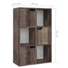 vidaXL Boekenkast 60x27,5x88 cm bewerkt hout gerookt eikenkleur