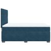 vidaXL Boxspring met matras fluweel blauw 140x190 cm