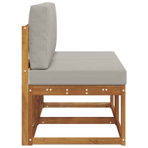 vidaXL 2 Stuk Buiten Midden Sofa Massief Acaciahout Naturel