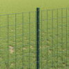 vidaXL Hek met Paal Groen 1 x 25 m Staal en PVC