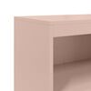 vidaXL Hoge kast 68,5x38,5x123,5 cm staal roze
