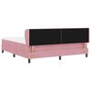 vidaXL Boxspringbed met matras Roze 180 x 200 cm Fluweel