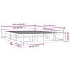 vidaXL Bedframe massief hout zwart 140x190 cm