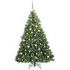 vidaXL Kunstkerstboom met 300 LED met standaard Groen 180 cm PE en PVC