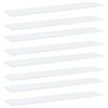 vidaXL Wandschappen 8 st 100x20x1,5 cm spaanplaat wit