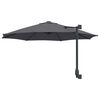 vidaXL Tuinparasol Antraciet 248 x 248 x 148 cm Polyester en staal