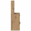 vidaXL Hoge kast met lade Artisan Eiken 41 x 40 x 135 cm Bewerkt hout