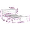 vidaXL Bedframe Lichtgrijs 140 x 200 cm Massief grenenhout