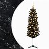vidaXL Smalle kunstkerstboom met kerstballen 120 cm 150 LED's Warmwit