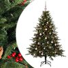 vidaXL Kunstkerstboom met kerstbal 150 cm 150 LED's Warmwit
