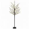 vidaXL LED-kerstboom met ballen Zwart 18 x 18 x 120 cm Staal 150 LED's