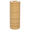vidaXL Balkonschermen 5 st 255x19 cm poly rattan lichtbruin