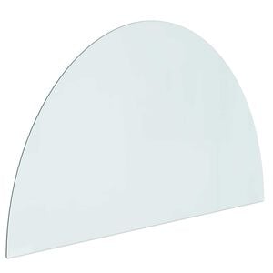 vidaXL Vuurplaats Glazen Plaat Doorzichtig 1000 x 600 mm Glas