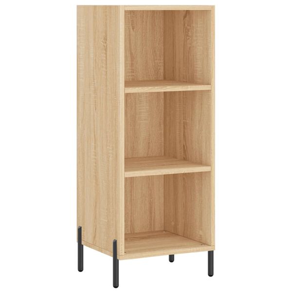 vidaXL Dressoir 34,5x32,5x90 cm bewerkt hout sonoma eikenkleurig