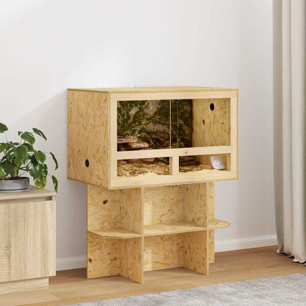 vidaXL Terrarium Bruin 80 x 50 x 100 cm OSB