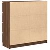 vidaXL Dressoir 100x35x99 cm bewerkt hout bruin eikenkleur