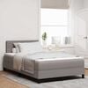vidaXL Boxspringbed met matras met hoofdeinde Taupe 120 x 190 cm Stof