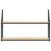 vidaXL Wandrek 2-laags 80x21x51 cm bewerkt hout sonoma eikenkleurig