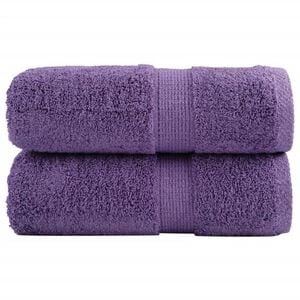 vidaXL Premium washandjes SOLUND 2 st paars 30x30 cm 600 g/m2