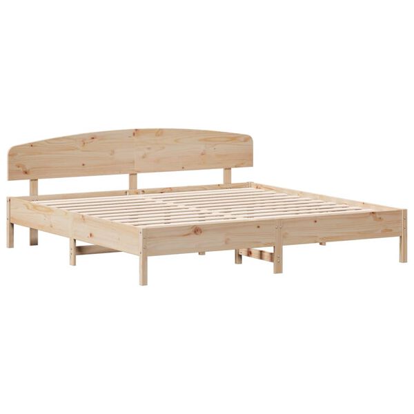 vidaXL Bedframe zonder matras massief grenenhout 180x200 cm