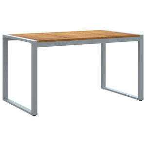 vidaXL Tuintafel met U-vormige poten 140x80x75 cm massief acaciahout