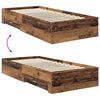 vidaXL Bedframe met lade met hoofdeinde met opslag Bewerkt hout