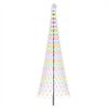 vidaXL LED Kerstboom 400 cm 450 LED's Meerkleurig IJzer Zwart