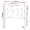 vidaXL Hoofdbord 81x4x100 cm massief grenenhout