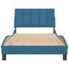 vidaXL Bedframe zonder matras "Hanko" fluweel blauw 100x200 cm
