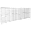 vidaXL Schanskorfmuur met deksel 600x50x200 cm gegalvaniseerd staal