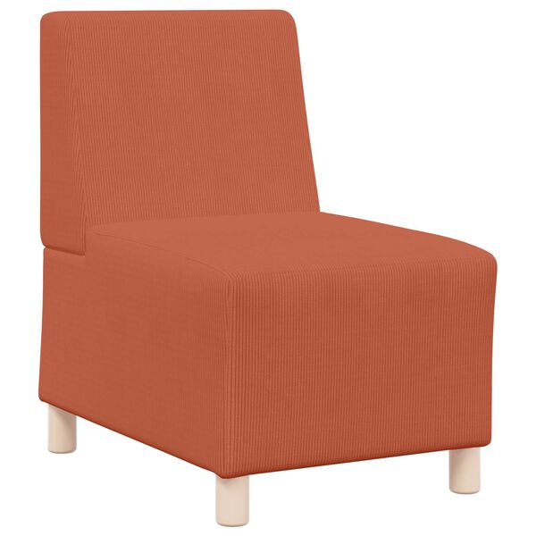 vidaXL Modulaire Bankeenheid Armlos Oranje 55 x 74 x 82 cm Katoen Stof