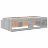 vidaXL Bedframe met lade Grijs Sonoma 70 x 190 cm Bewerkt hout