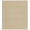 vidaXL Balkonscherm 120x800 cm 100% oxford polyester beige