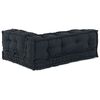 vidaXL Pallet Sofa Kussen 3 pcs Antracietkleurig 120 x 80 x 38 cm Stof