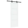 vidaXL Schuifdeur ORKDAL Wit 83 x 232 cm Massief grenenhout