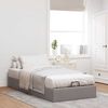 vidaXL Bedframe zonder matras 90x190 cm stof taupe