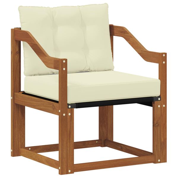 vidaXL Buiten bankenset Massief Acaciahout en Textilene